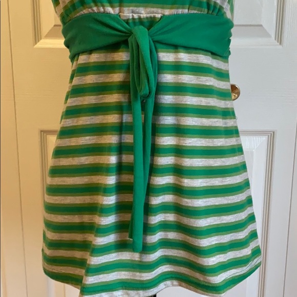 Self Esteem Strapless Baby Doll Striped Top - Picture 2 of 8